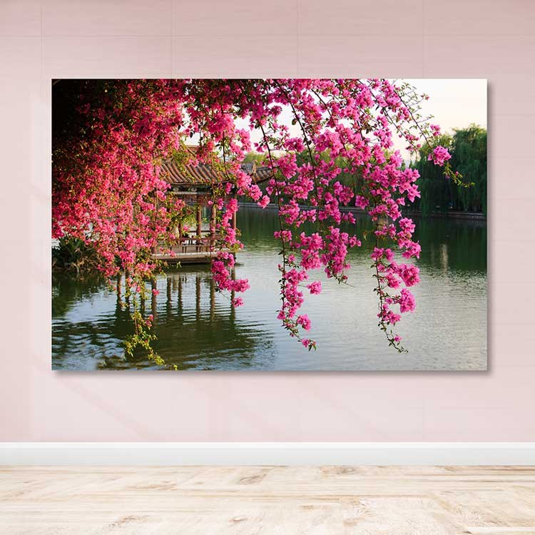 Quadro em Tela Decorativa Multicolor 100x140 cm — Tela 100% com Moldura de Madeira (3–4 cm)