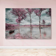 Quadro em Tela Decorativa Multicolor, 100% Canvas, Moldura de Madeira 3–4 cm, 100x140 cm