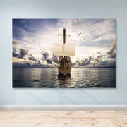 Tela Decorativa Multicolor em 100% Canvas com Moldura de Madeira (3–4 cm), 100 x 140 cm