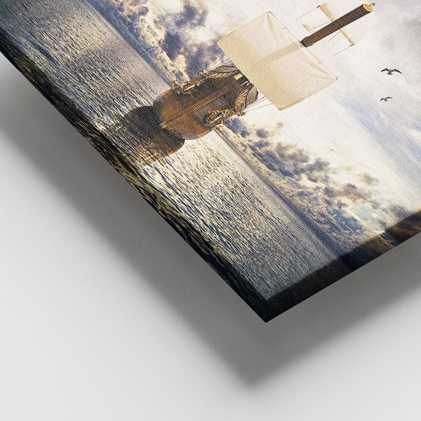 Tela Decorativa Multicolor em 100% Canvas com Moldura de Madeira (3–4 cm), 100 x 140 cm