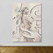 Tela Decorativa Multicolor 100x140 cm com Moldura de Madeira (3–4 cm) – 100% Canvas