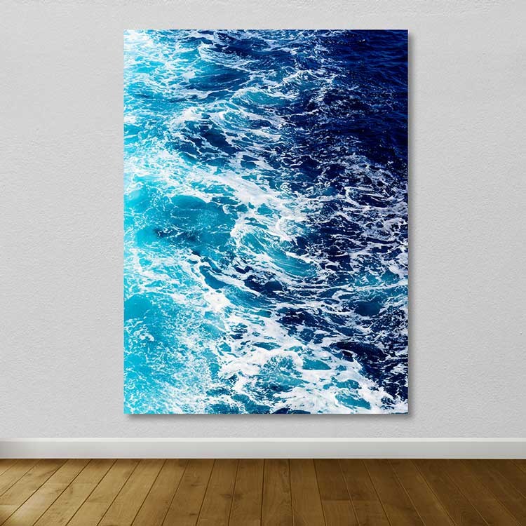 Tela Decorativa Multicolorida 100% Canvas 100x140 cm com Moldura 100% Madeira (3–4 cm)