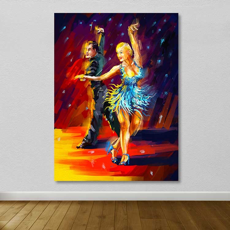 Tela Decorativa Multicolor 100x140 cm com Moldura de Madeira 3–4 cm – 100% Tela