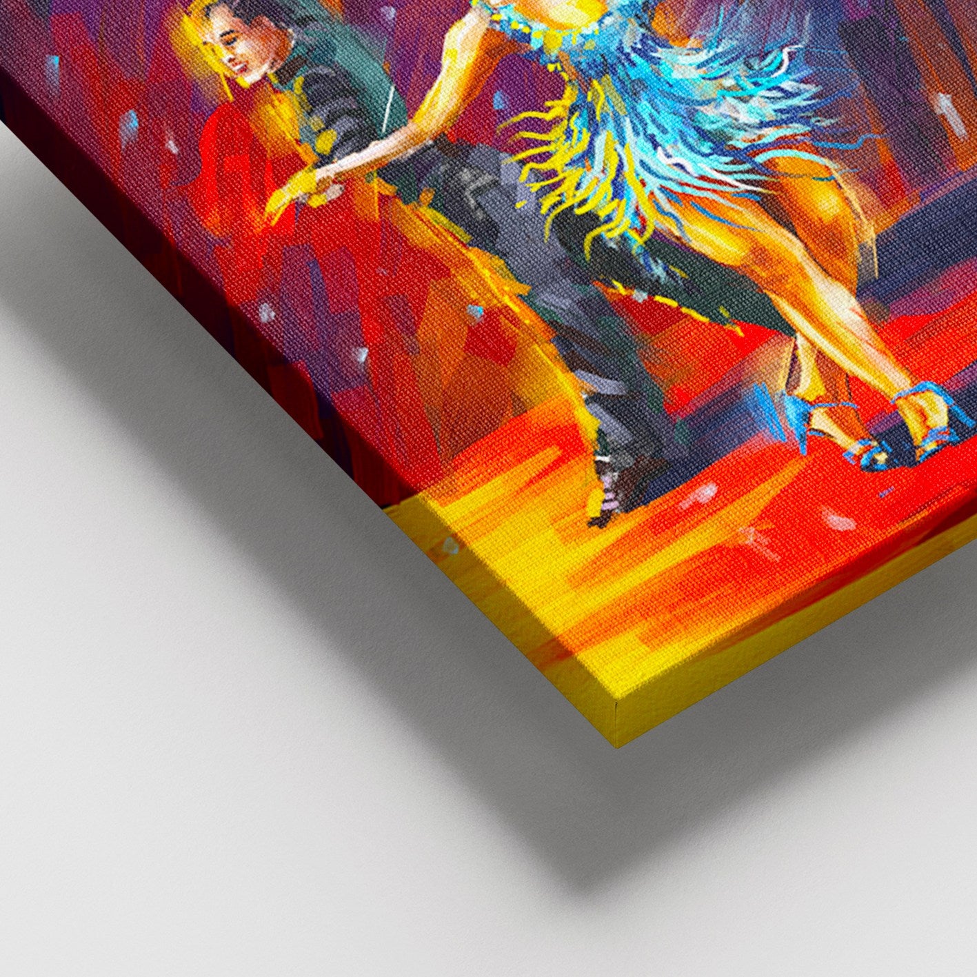 Tela Decorativa Multicolor 100x140 cm com Moldura de Madeira 3–4 cm – 100% Tela