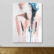 Quadro em Tela Decorativo Multicolor 100x140 cm com Moldura de Madeira (3–4 cm)