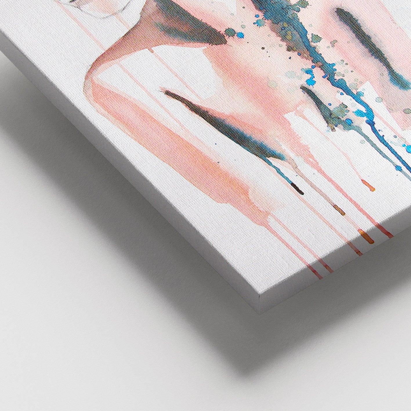 Quadro em Tela Decorativo Multicolor 100x140 cm com Moldura de Madeira (3–4 cm)