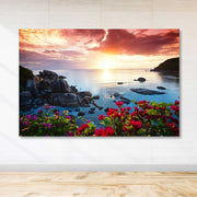 Quadro Decorativo em Tela 100% Canvas 100x140 cm Multicolor com Moldura de Madeira (3-4 cm) – DEV03444100140