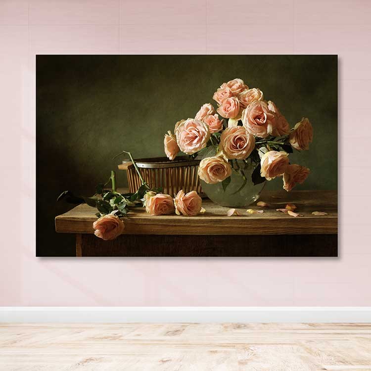 Quadro em Tela Decorativa Multicolor, Canvas 100%, Moldura de Madeira (3–4 cm), 100 x 140 cm