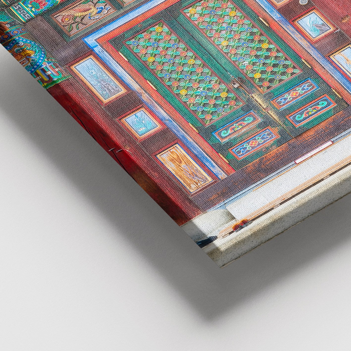 Quadro em Tela Decorativa Multicolor 100x140 cm com Moldura de Madeira – 100% Tela (Moldura 3–4 cm)