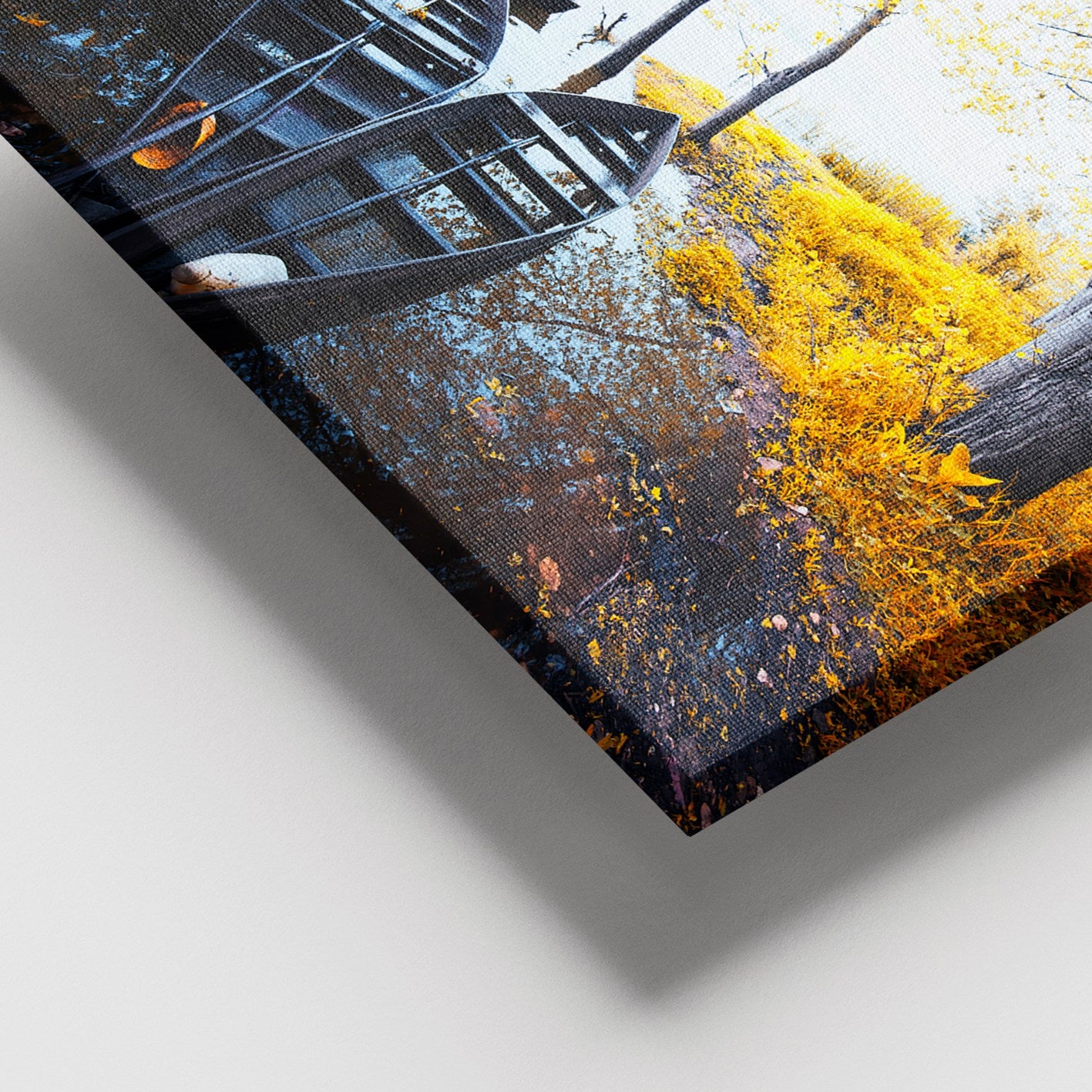 Quadro em Tela Decorativo Multicolor 100x140 cm com Moldura de Madeira (3–4 cm) – 100% Tela