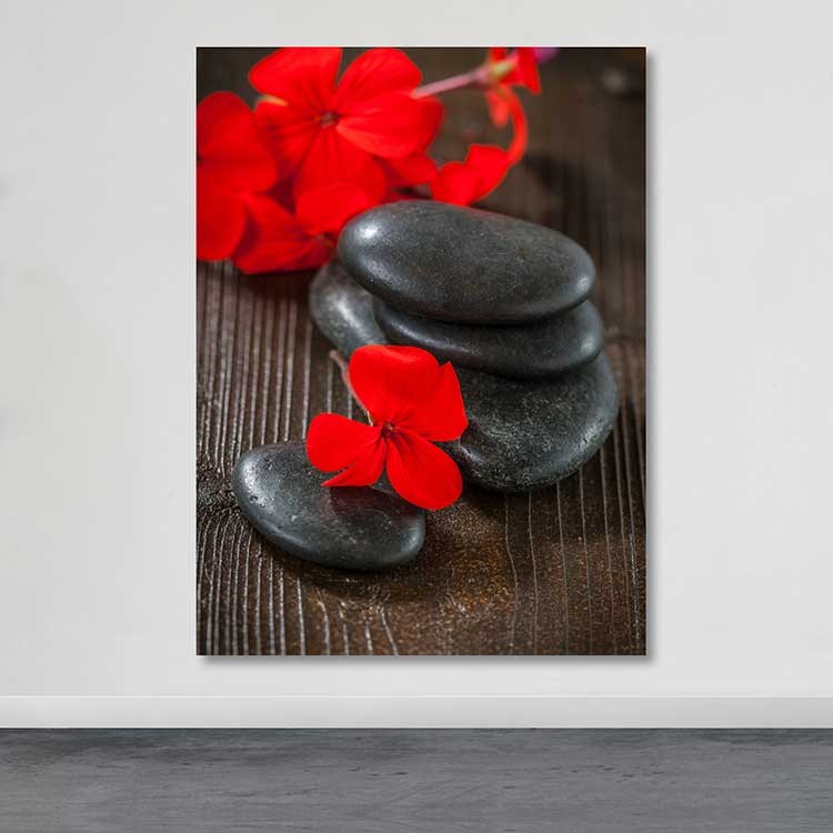 Tela Decorativa Multicolor 100x140 cm com Moldura de Madeira (100% Tela, Moldura 3–4 cm)