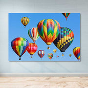 Quadro em Tela Decorativa Multicolor 100x140 cm com Moldura de Madeira (3–4 cm)