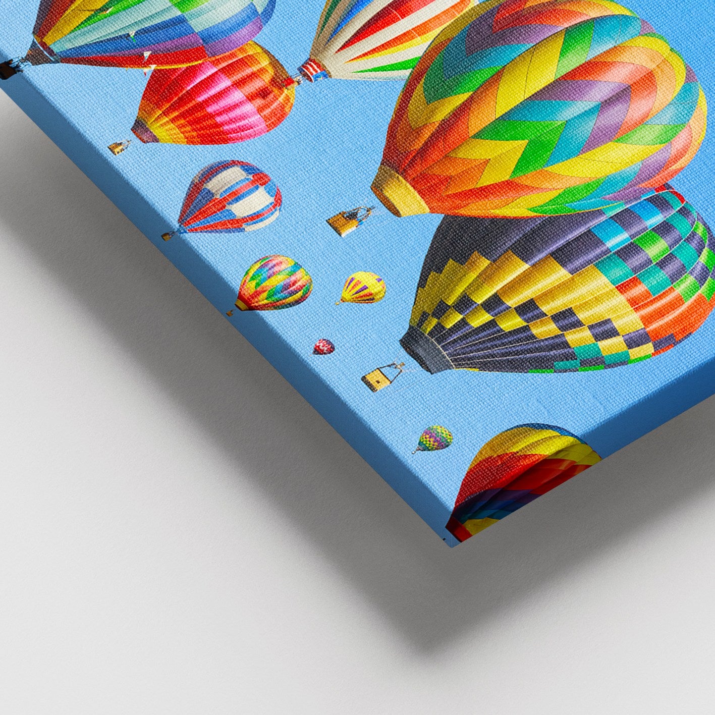 Quadro em Tela Decorativa Multicolor 100x140 cm com Moldura de Madeira (3–4 cm)