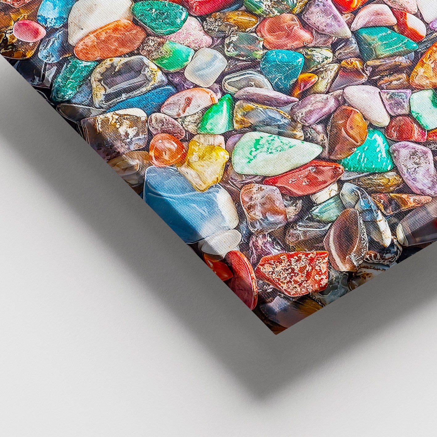 Quadro em Tela Decorativa Multicolor 100x140 cm – 100% Canvas, Moldura de Madeira (3–4 cm)