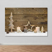 Quadro em Tela Decorativo Multicolor 100x140 cm, 100% Tela, Moldura de Madeira 3–4 cm