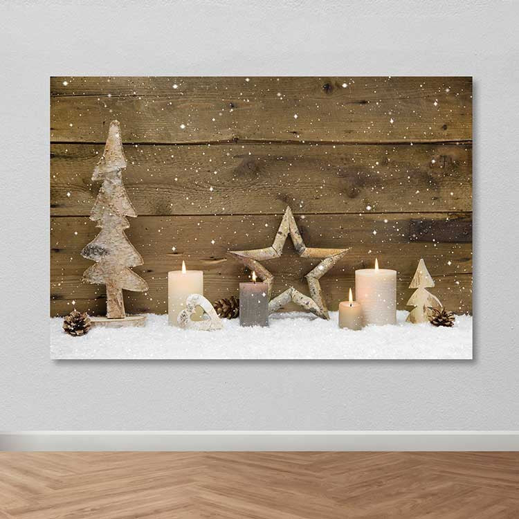 Quadro em Tela Decorativo Multicolor 100x140 cm, 100% Tela, Moldura de Madeira 3–4 cm