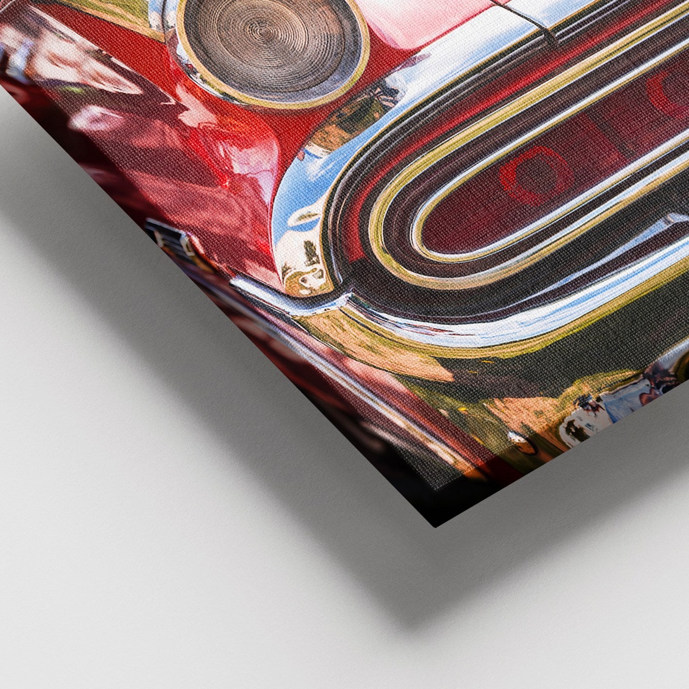 Quadro em Tela Decorativa Multicolorido 100 x 140 cm com Moldura de Madeira (3–4 cm)