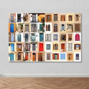 Tela Decorativa Multicolor 100 x 140 cm em Canvas com Moldura de Madeira (3–4 cm)