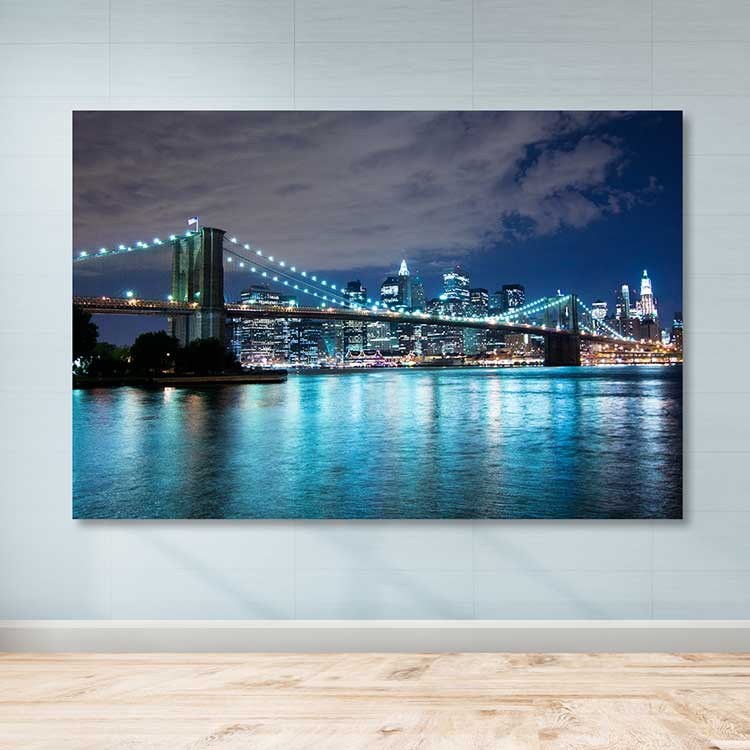 Quadro em Tela Decorativo Multicolor com Moldura de Madeira 100x140 cm