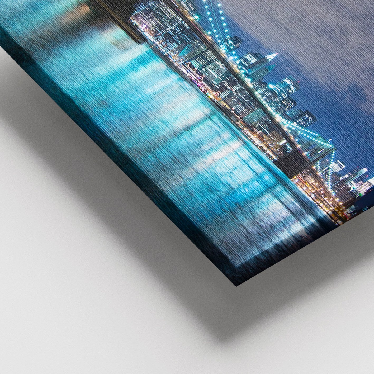 Quadro em Tela Decorativo Multicolor com Moldura de Madeira 100x140 cm