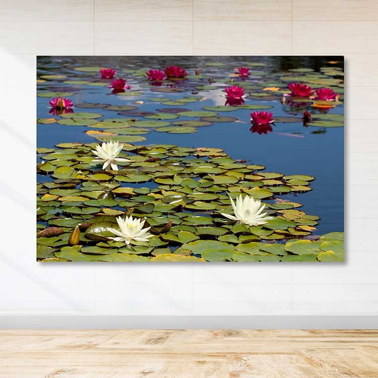 Quadro Decorativo em Tela Multicolor com Moldura de Madeira 3–4 cm — 100 x 140 cm