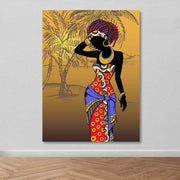 Quadro Decorativo em Tela Multicolor 100x140 cm com Moldura de Madeira (3–4 cm) – 100% Canvas