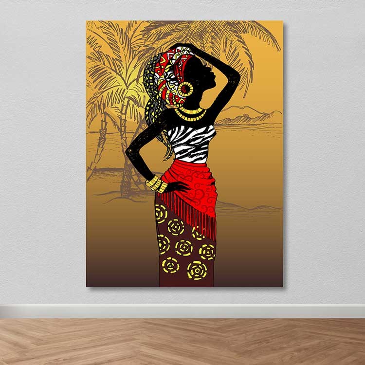 Tela Decorativa Multicolor 100% Canvas com Moldura de Madeira (3–4 cm), 100 x 140 cm