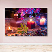 Quadro em Tela Decorativa Multicolor 100x140 cm com Moldura de Madeira (3–4 cm) – 100% Canvas – DEV03482100140