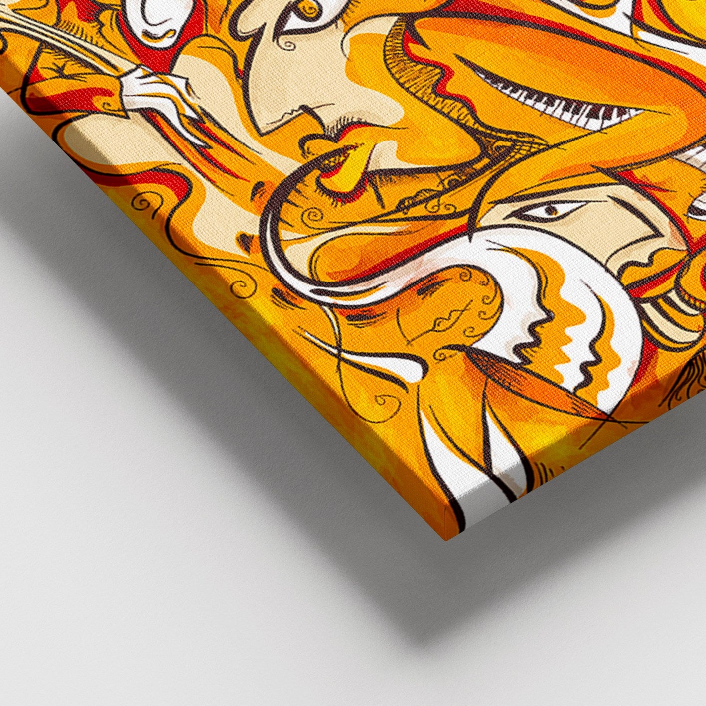 Quadro em Tela Decorativa Multicolor 100x140 cm, Canvas 100% com Moldura de Madeira (3–4 cm)