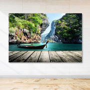 Quadro Decorativo em Tela 100% Canvas, Multicolor, Moldura de Madeira 3-4 cm, 100 x 140 cm