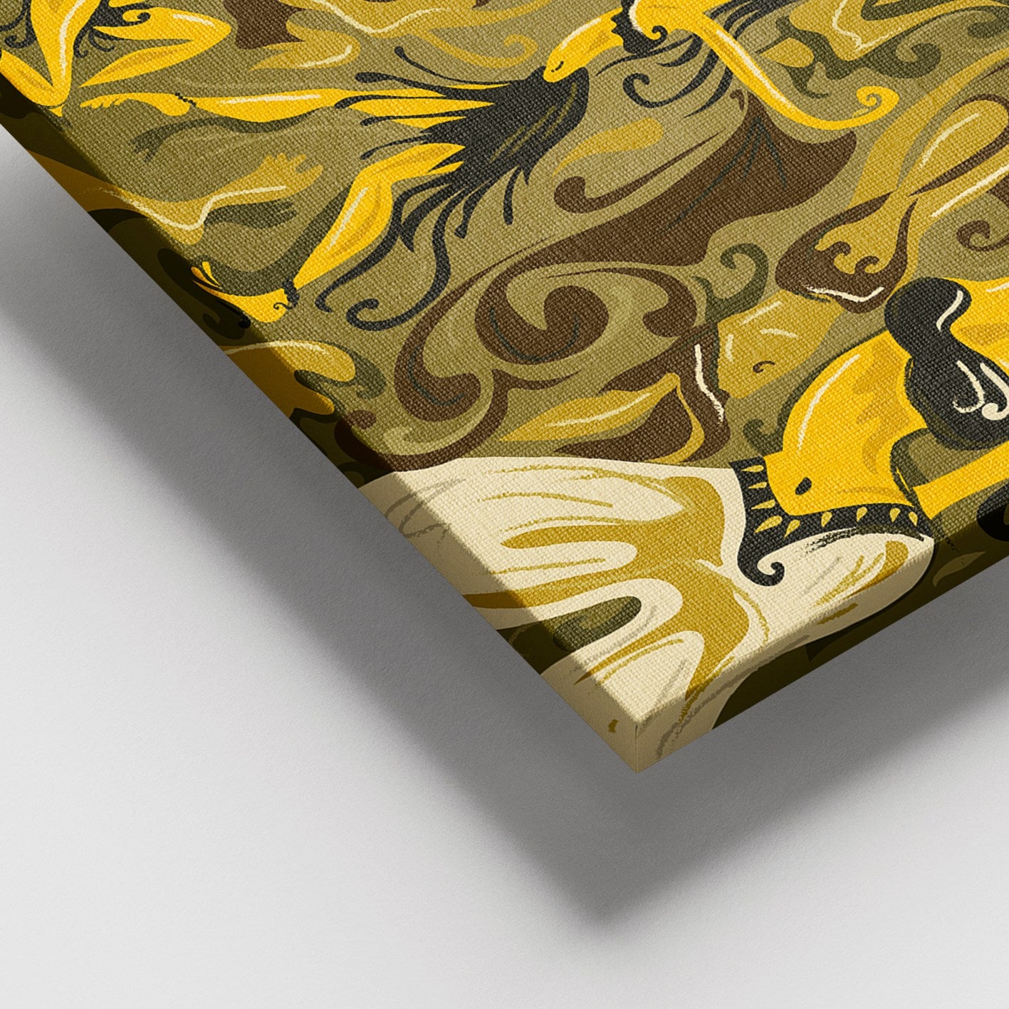 Tela Decorativa em Canvas 100% Multicolor com Moldura de Madeira (3–4 cm) 100x140 cm