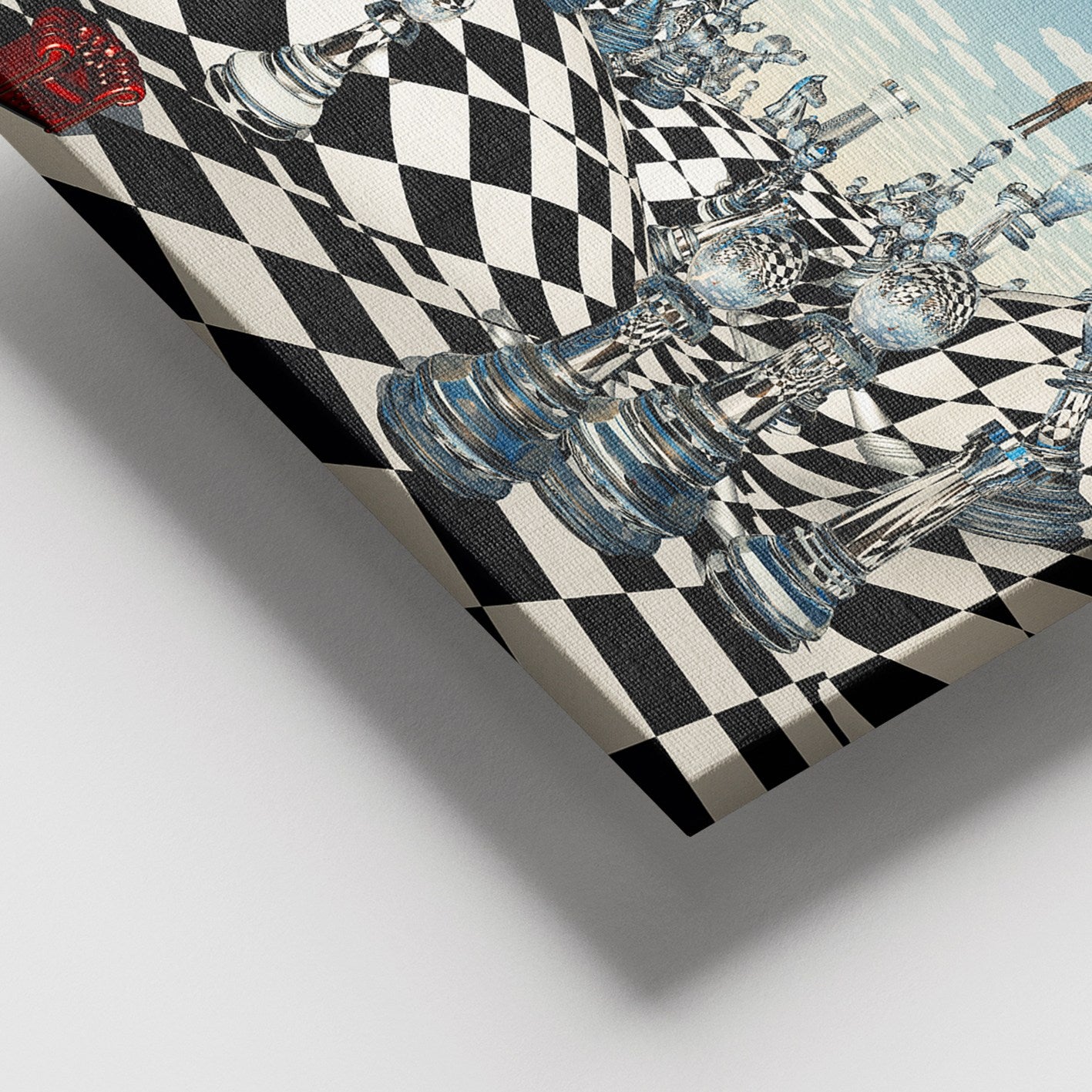 Tela Decorativa Multicolor 100x140 cm em Canvas 100% com Moldura de Madeira (3-4 cm)