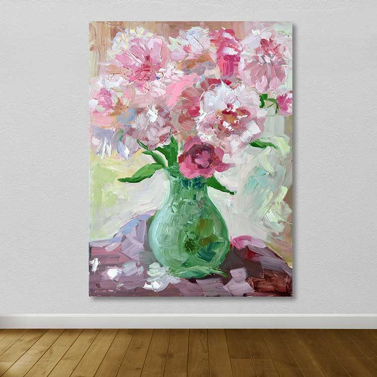 Quadro em Tela Decorativo Multicolor 100x140 cm com Moldura de Madeira (3–4 cm) | 100% Canvas