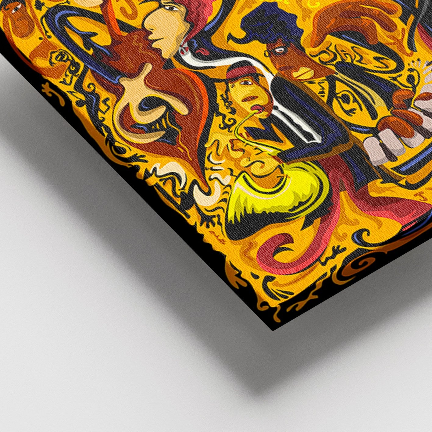 Tela Decorativa em Canvas 100x140 cm com Moldura de Madeira (3–4 cm), Multicolor | DEV03496100140