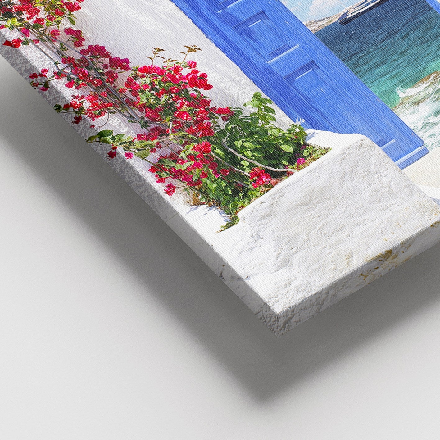 Quadro em Tela Decorativa Multicolor 100x140 cm com Moldura de Madeira (3–4 cm)