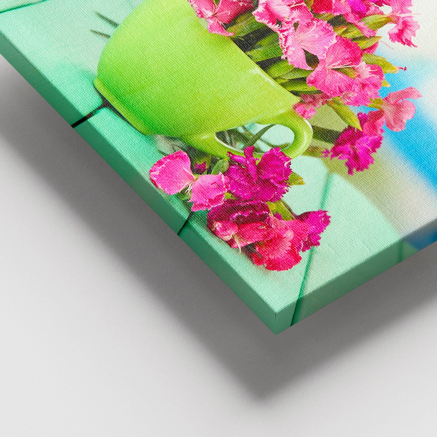 Tela Decorativa em Canvas 100x140 cm – Multicolor com Moldura de Madeira (3–4 cm)