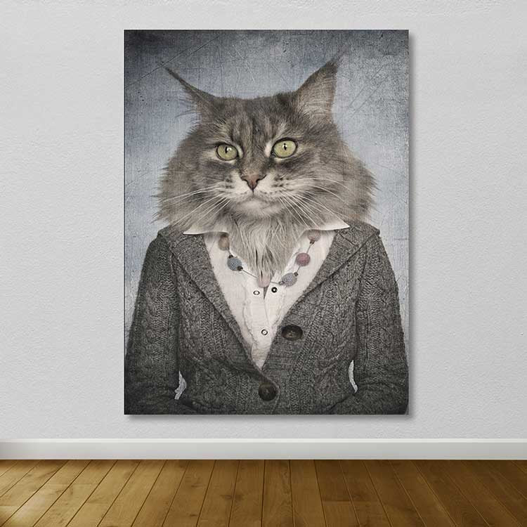 Quadro em Tela Decorativo Multicolor 100x140 cm | 100% Canvas | Moldura de Madeira 3–4 cm