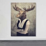 Tela Decorativa Multicolor em 100% Canvas com Moldura de Madeira (3–4 cm), 100 x 140 cm