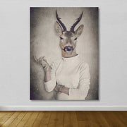 Quadro Decorativo em Tela (100% Canvas) Multicolor 100 x 140 cm com Moldura de Madeira 3–4 cm