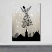 Tela Decorativa Multicolor 100x140 cm com Moldura de Madeira (100% Canvas)