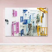 Quadro em Tela Decorativo Multicolor 100x140 cm com Moldura de Madeira (3-4 cm) – 100% Canvas