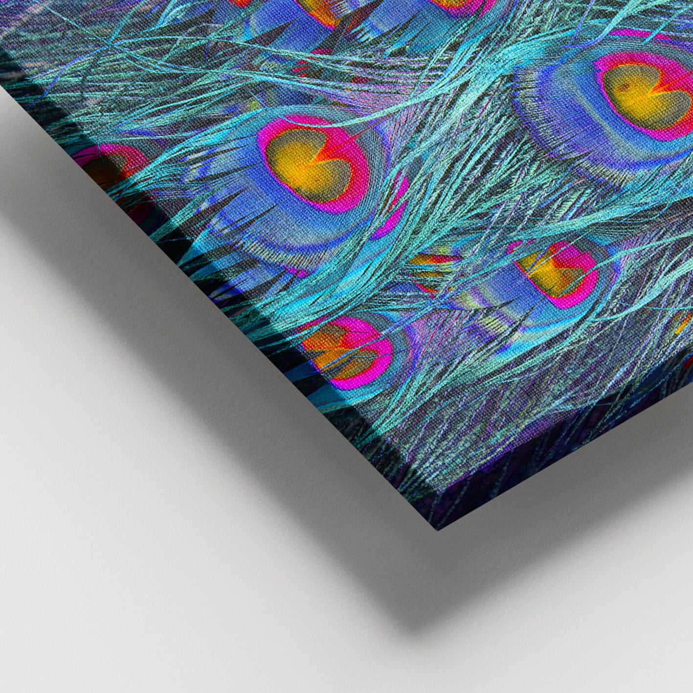 Quadro em Tela Decorativa Multicolor 100x140 cm com Moldura de Madeira (3-4 cm) – 100% Canvas