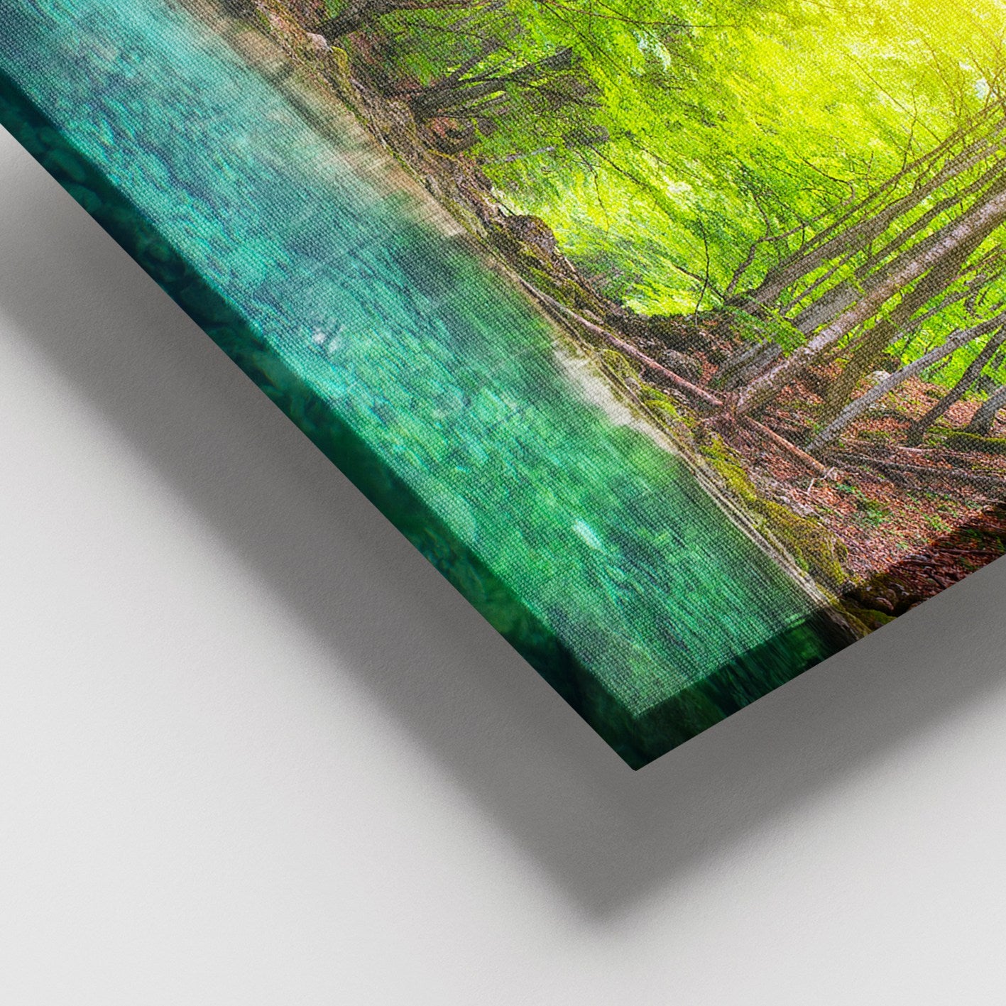 Quadro em Tela Decorativa Multicolor com Moldura de Madeira (100 x 140 cm)