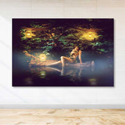 Quadro em Tela 100% Canvas Multicolor com Moldura de Madeira (3–4 cm), 100 x 140 cm