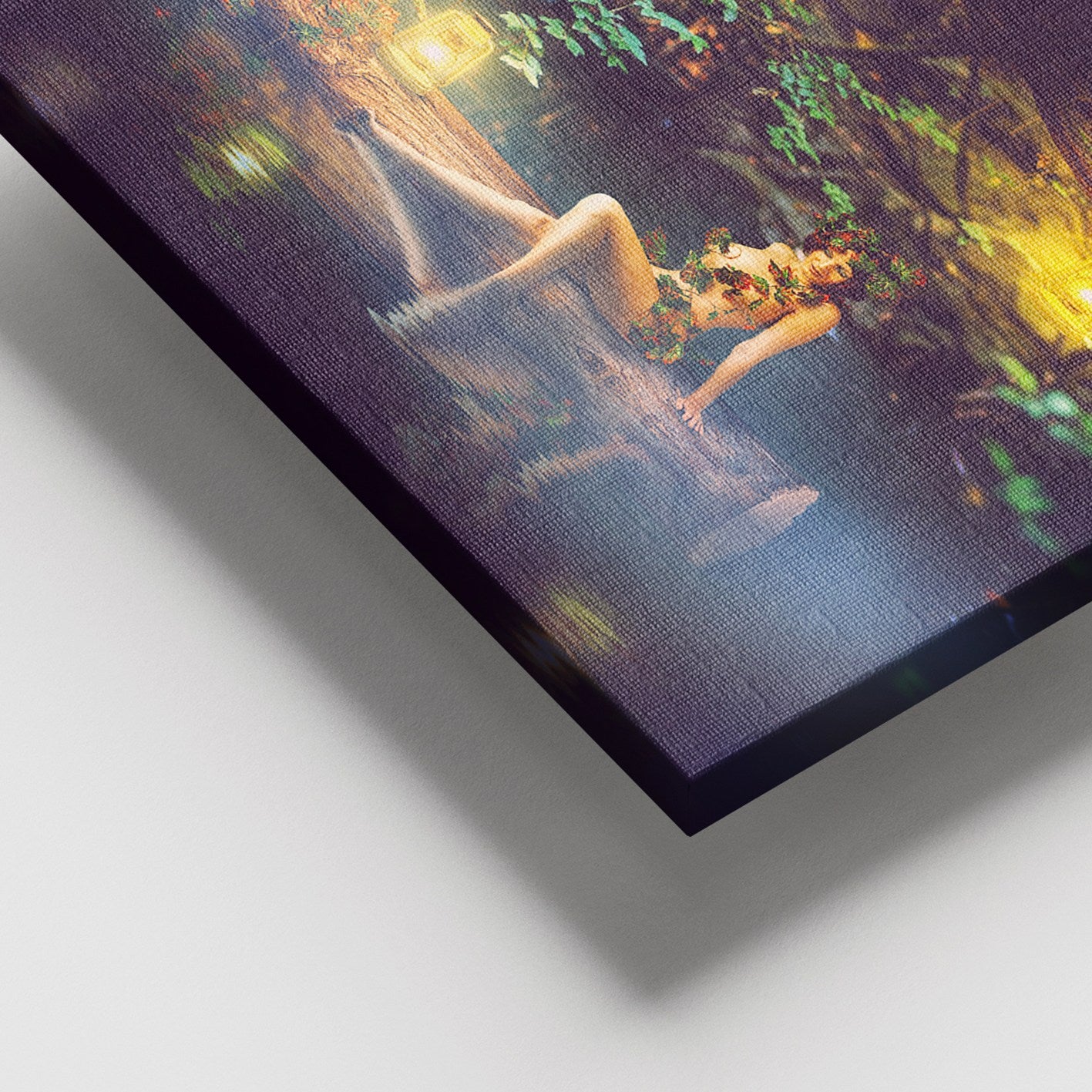 Quadro em Tela 100% Canvas Multicolor com Moldura de Madeira (3–4 cm), 100 x 140 cm