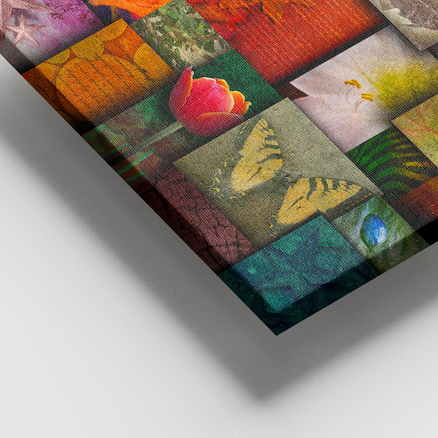 Tela Decorativa Multicolor 100x140 cm em Canvas 100% com Moldura de Madeira (3–4 cm)