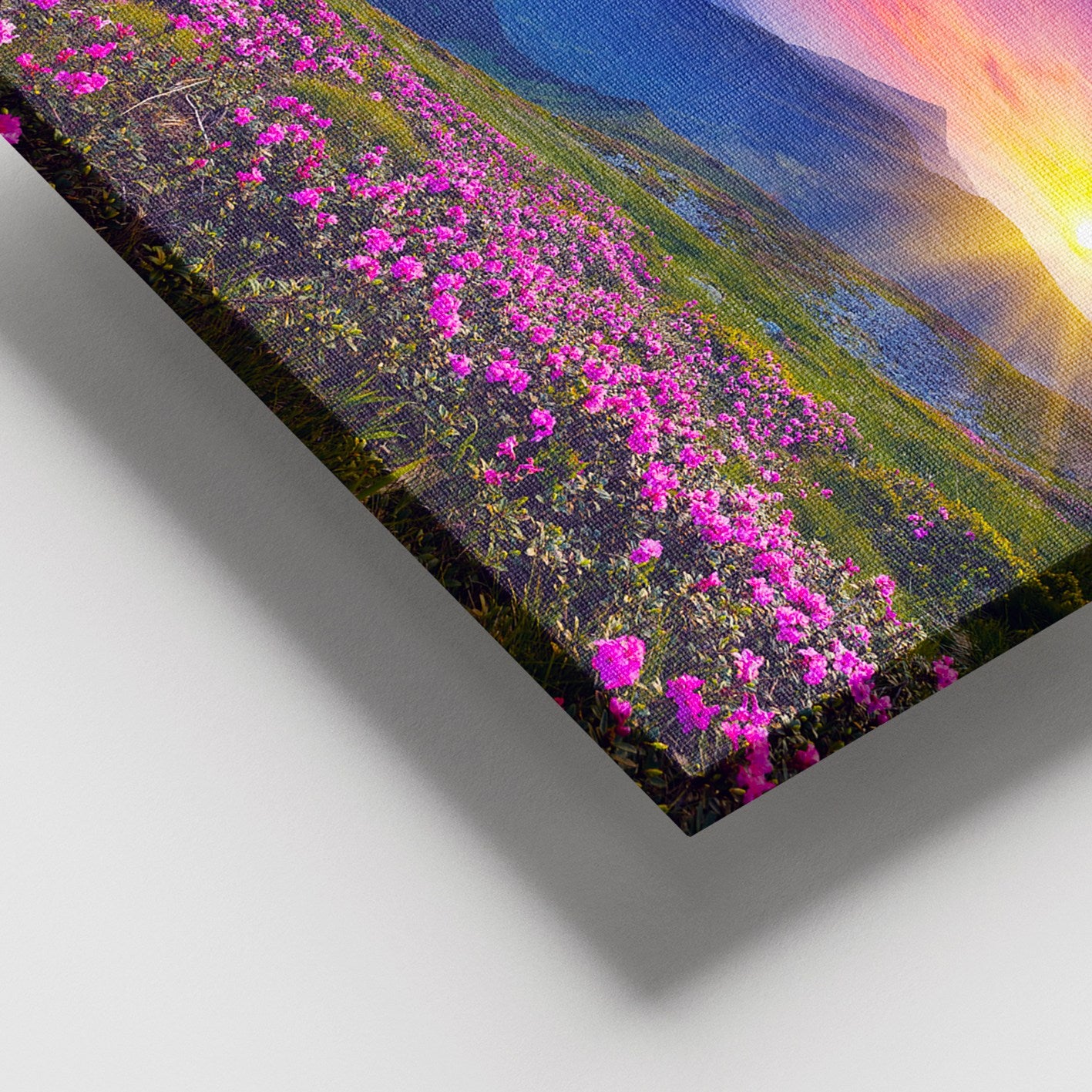 Quadro em Tela Decorativo Multicolor 100x140 cm com Moldura de Madeira (3–4 cm) | 100% Tela