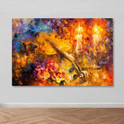 Quadro em Tela Decorativo Multicolor 100x140 cm, 100% Tela, Moldura de Madeira (3–4 cm)