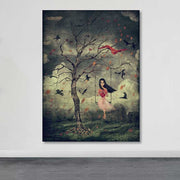 Quadro em Tela Decorativo Multicolor 100x140 cm, 100% Canvas, Moldura de Madeira (3–4 cm)