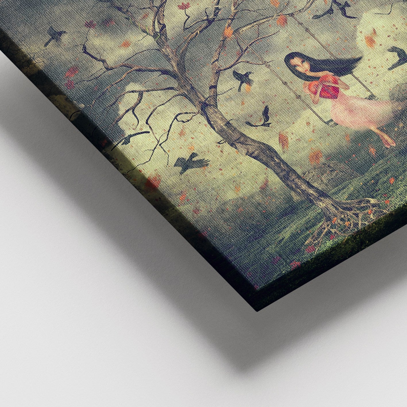 Quadro em Tela Decorativo Multicolor 100x140 cm, 100% Canvas, Moldura de Madeira (3–4 cm)